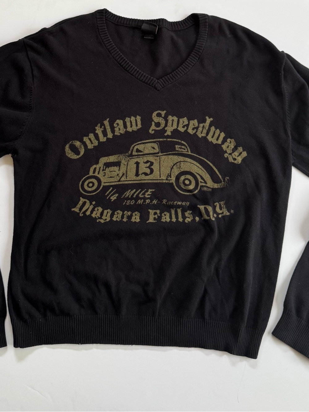 Lucky 13 Knit Sweatshirt ‘Outlaw Speedway’ Size XL (please read)